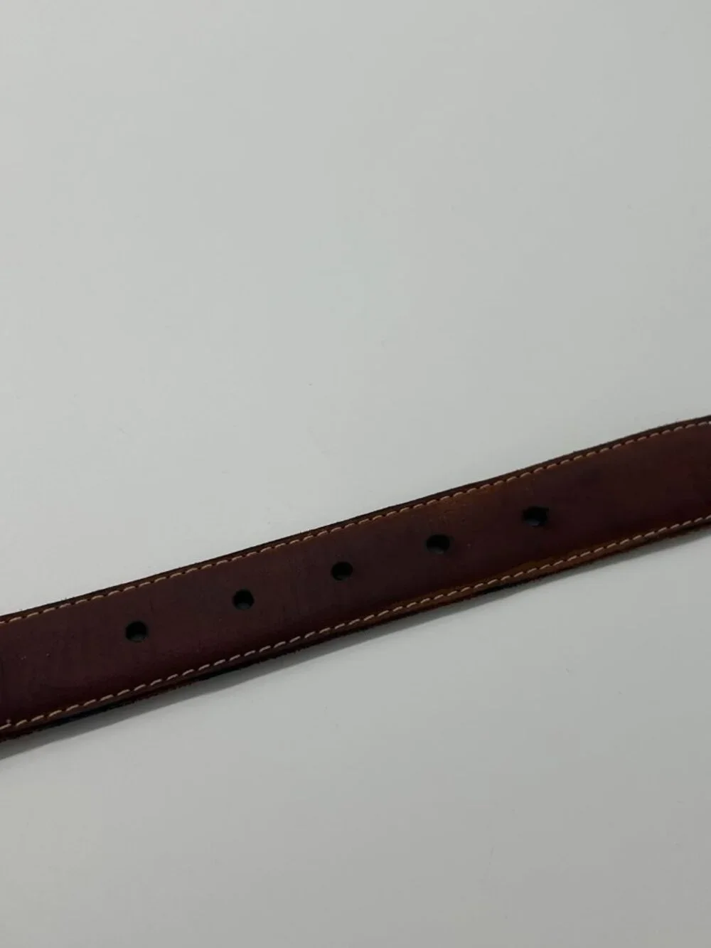 Nocona Brown Child  Western Leather Belt With Silver Tone Bronco Buckle Size 19